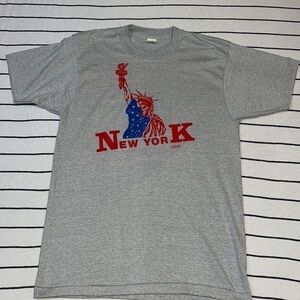 Vintage New York Tease Single Stitch Screen Stars T-shirt Size Large